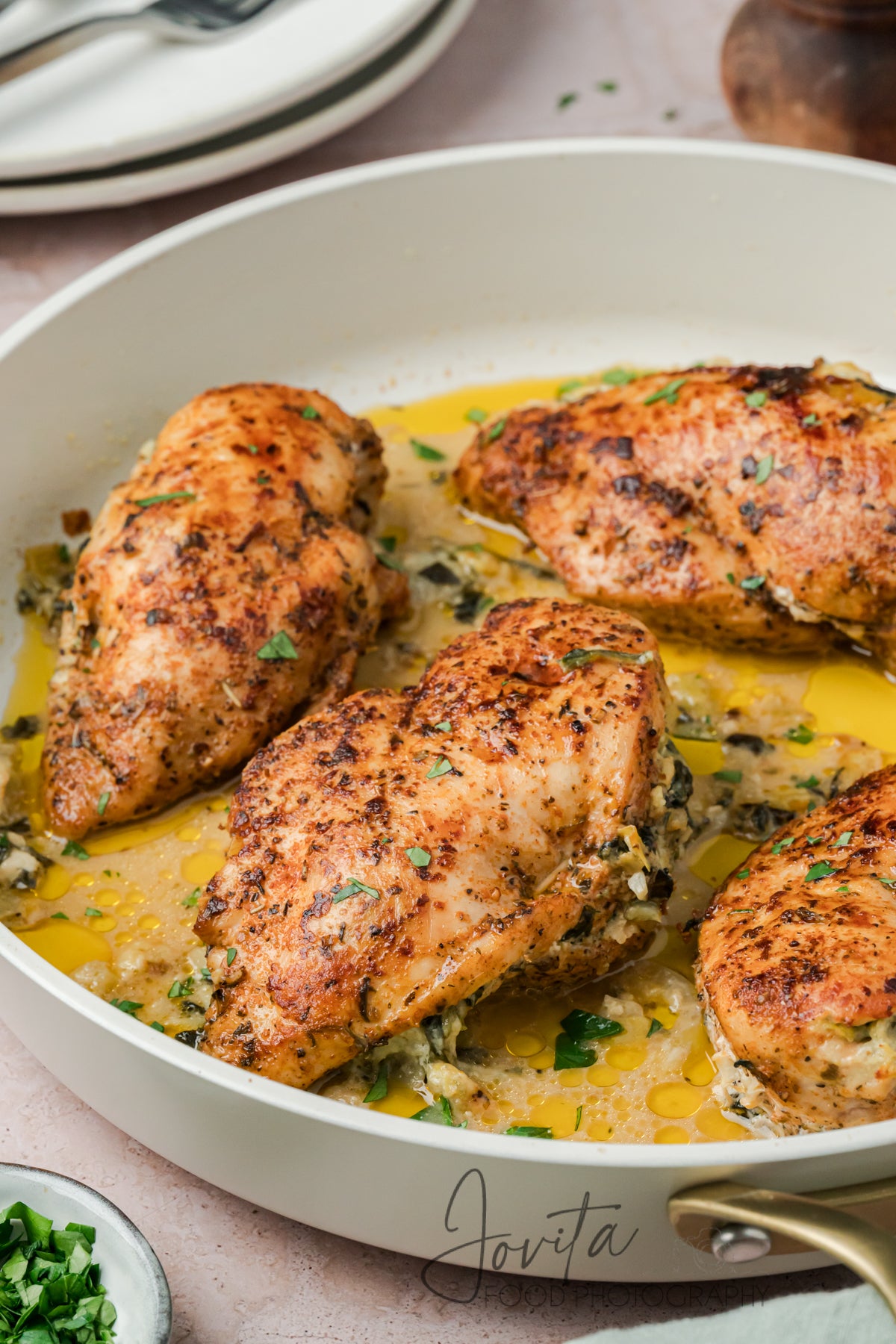 Spinach Artichoke Stuffed Chicken