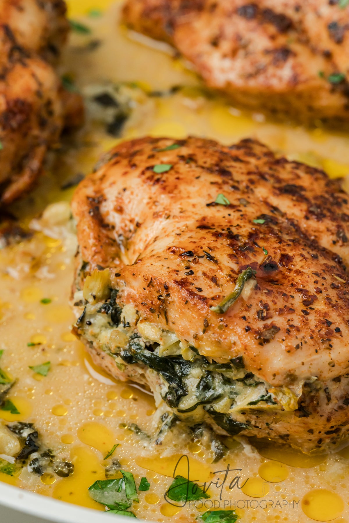 Spinach Artichoke Stuffed Chicken