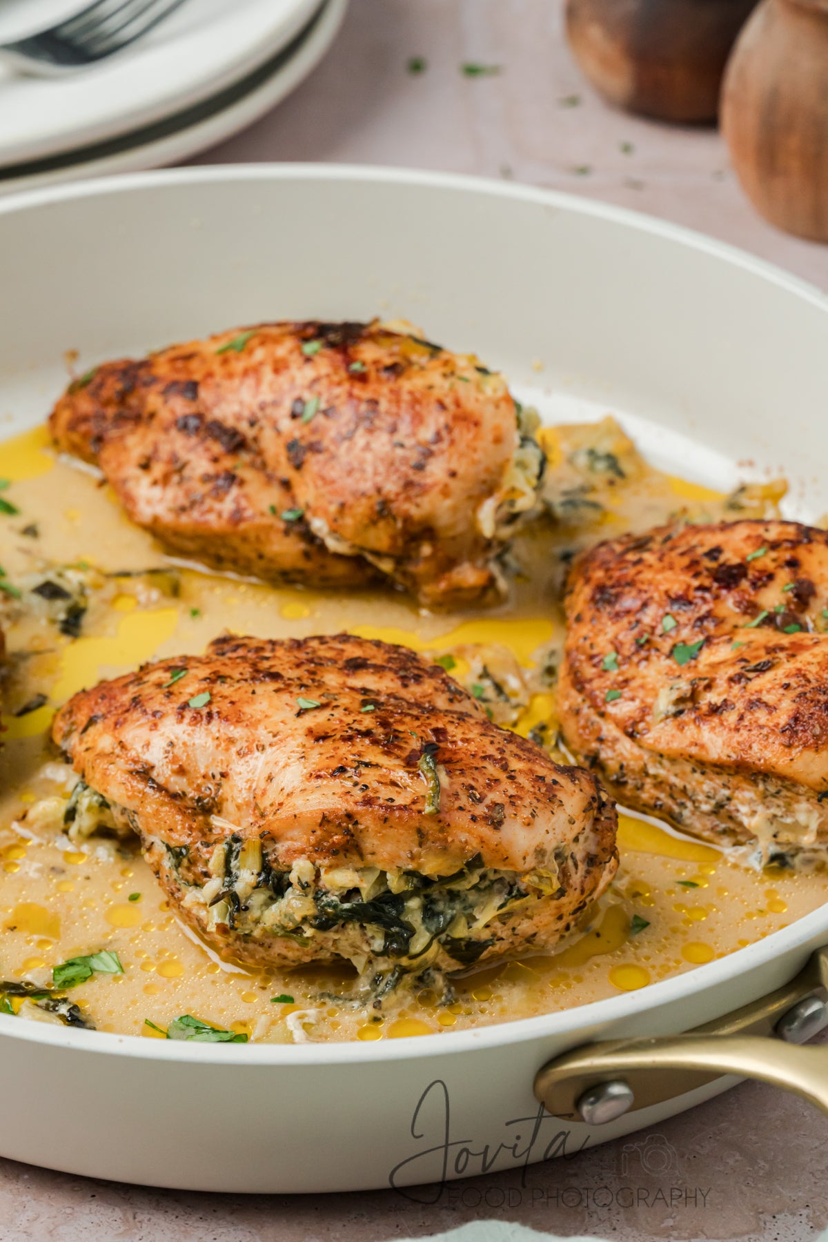 Spinach Artichoke Stuffed Chicken