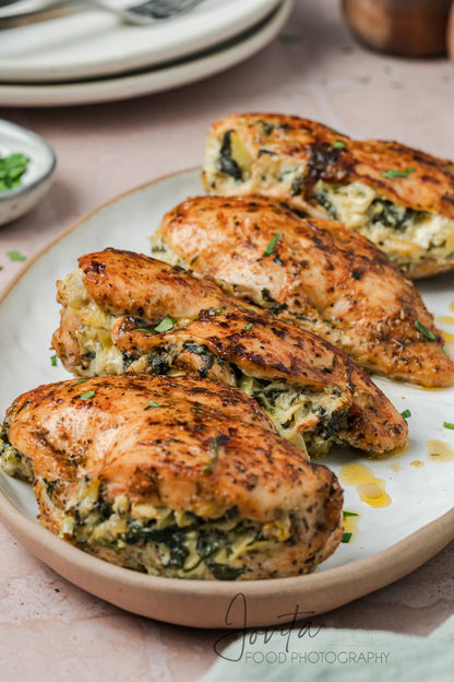 Spinach Artichoke Stuffed Chicken