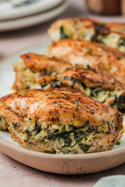 Spinach Artichoke Stuffed Chicken