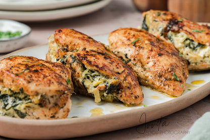 Spinach Artichoke Stuffed Chicken