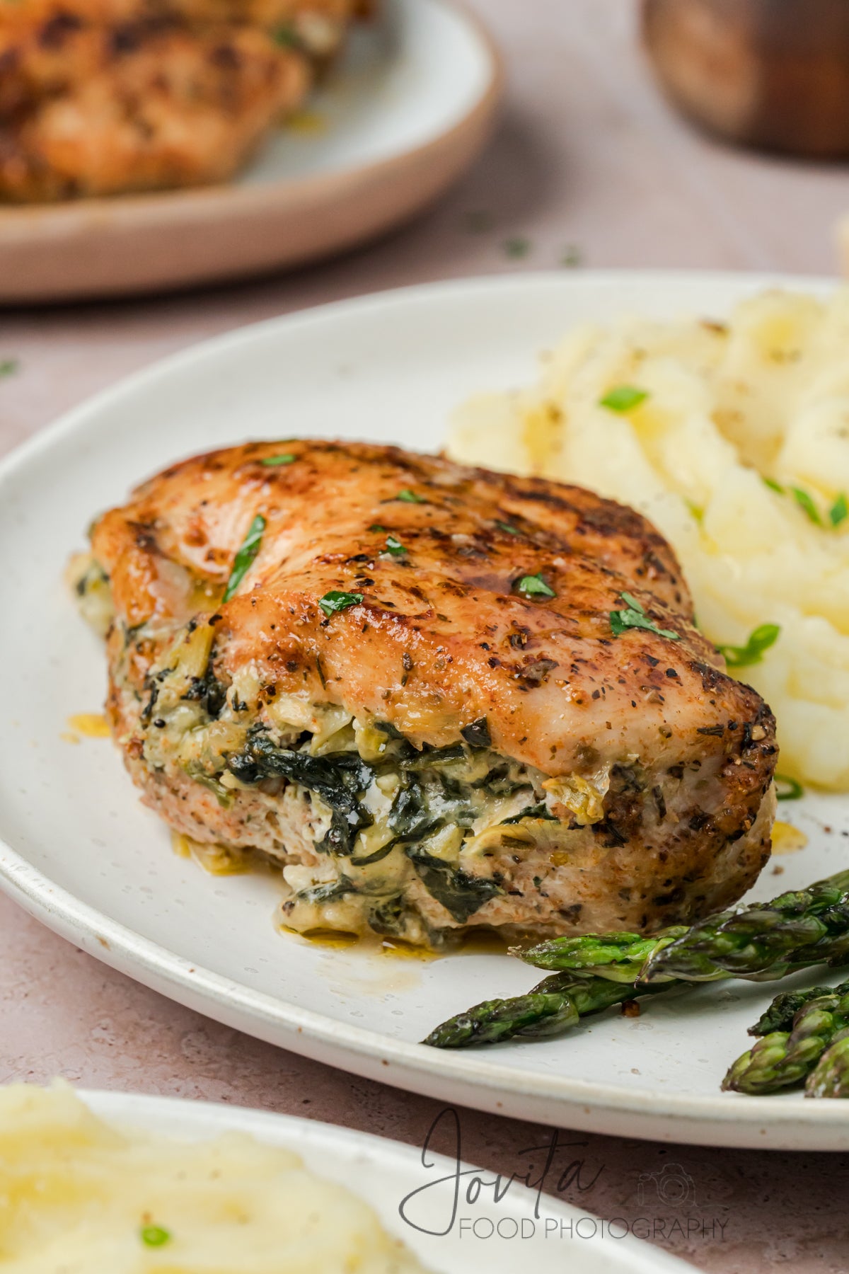 Spinach Artichoke Stuffed Chicken