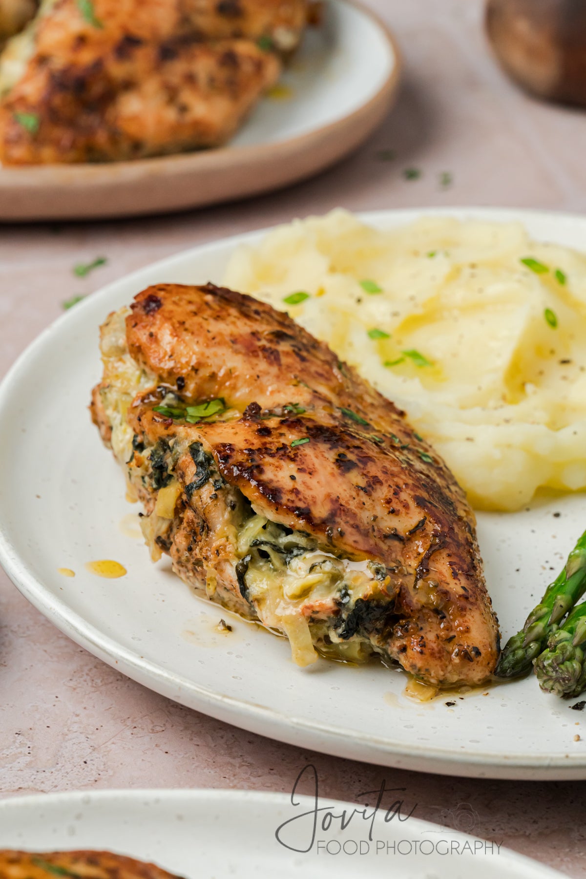 Spinach Artichoke Stuffed Chicken