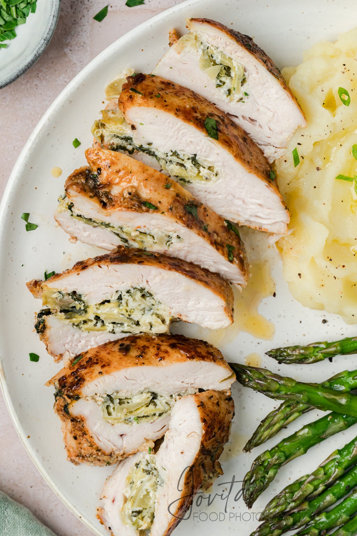 Spinach Artichoke Stuffed Chicken