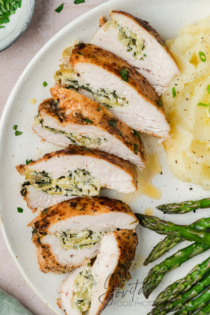 Spinach Artichoke Stuffed Chicken