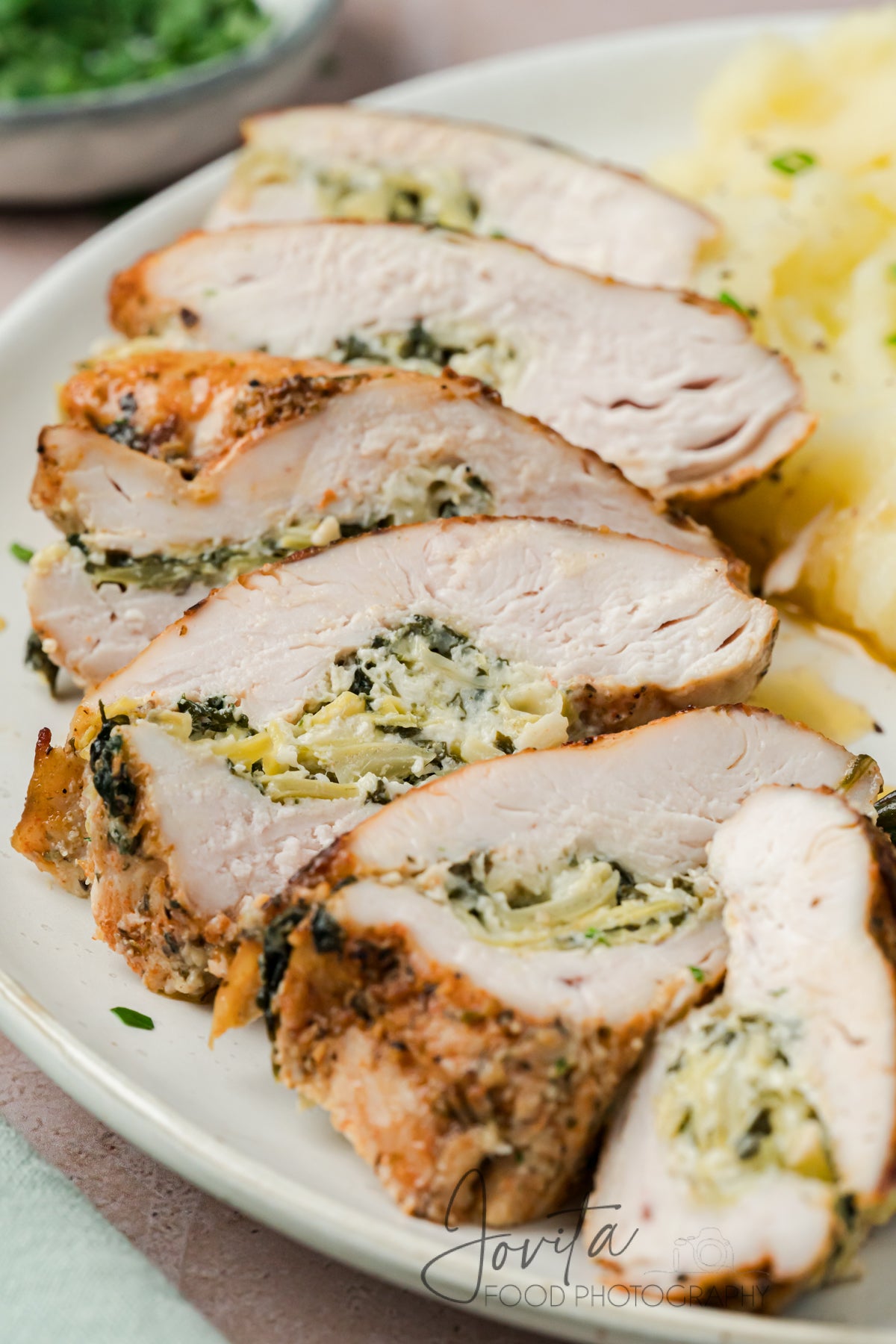 Spinach Artichoke Stuffed Chicken