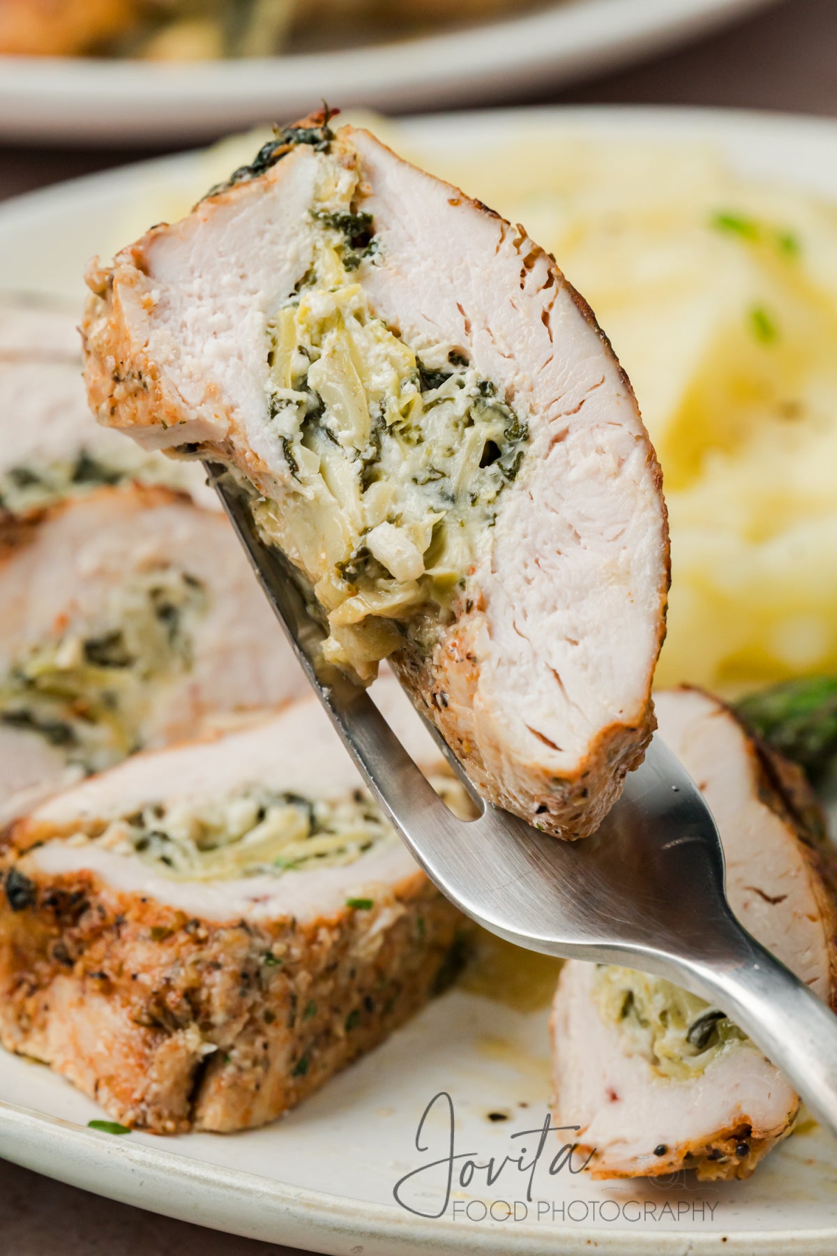 Spinach Artichoke Stuffed Chicken