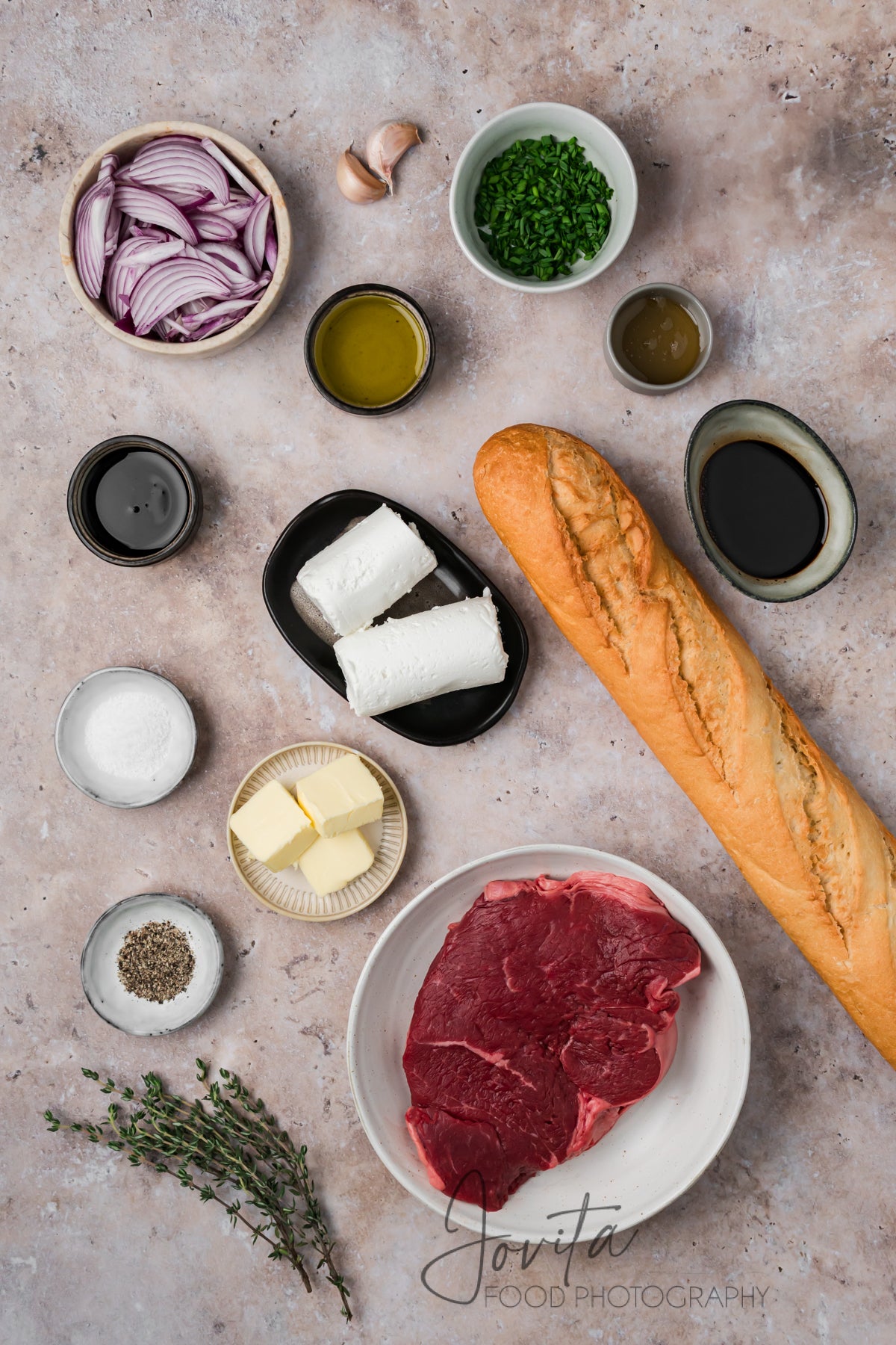 Steak Crostini with Goat Cheese & Caramelized Onions