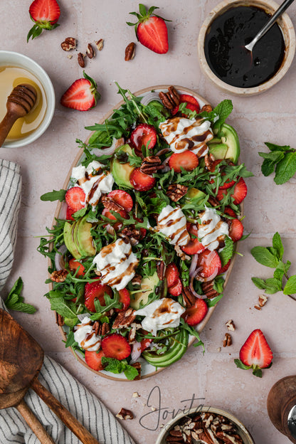 Strawberry Arugula Salad with Burrata