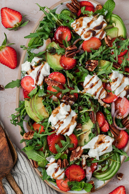 Strawberry Arugula Salad with Burrata