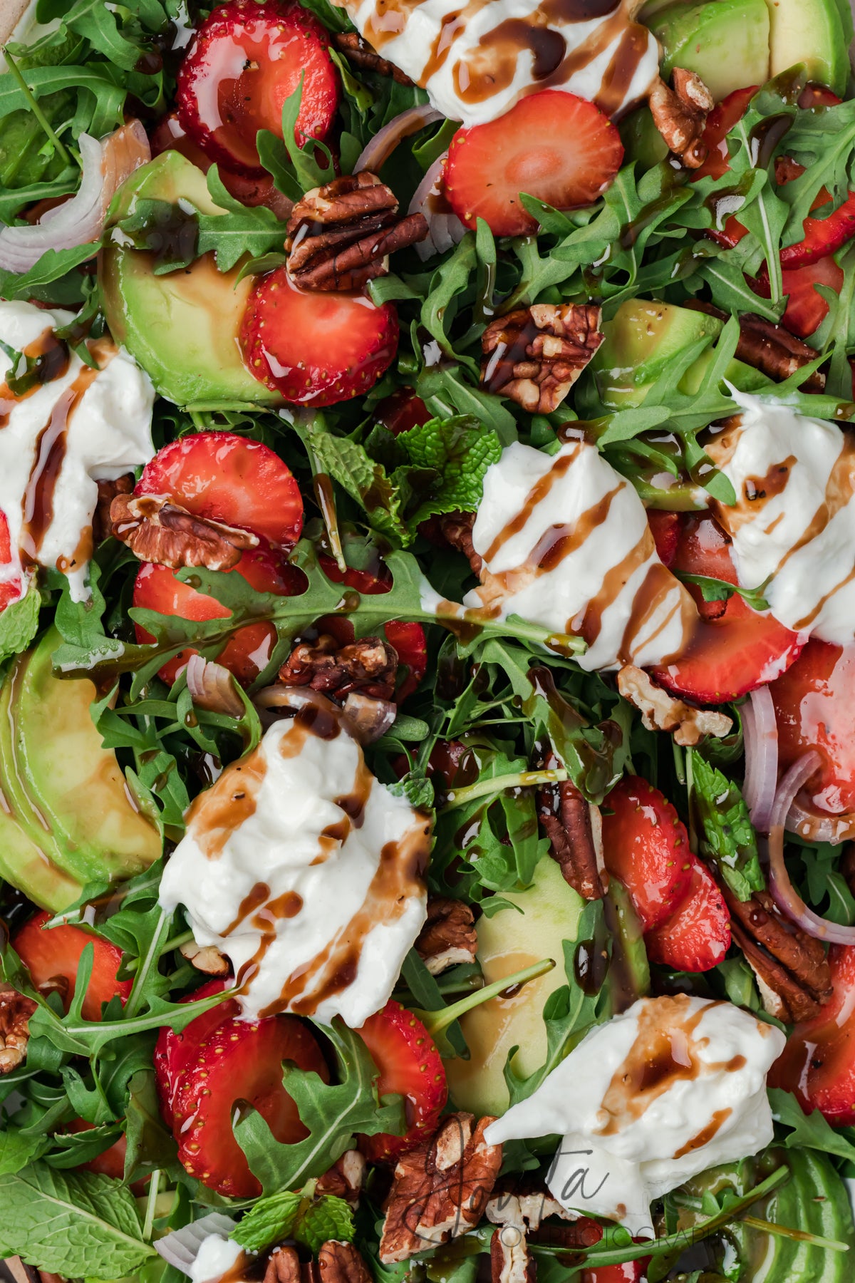 Strawberry Arugula Salad with Burrata