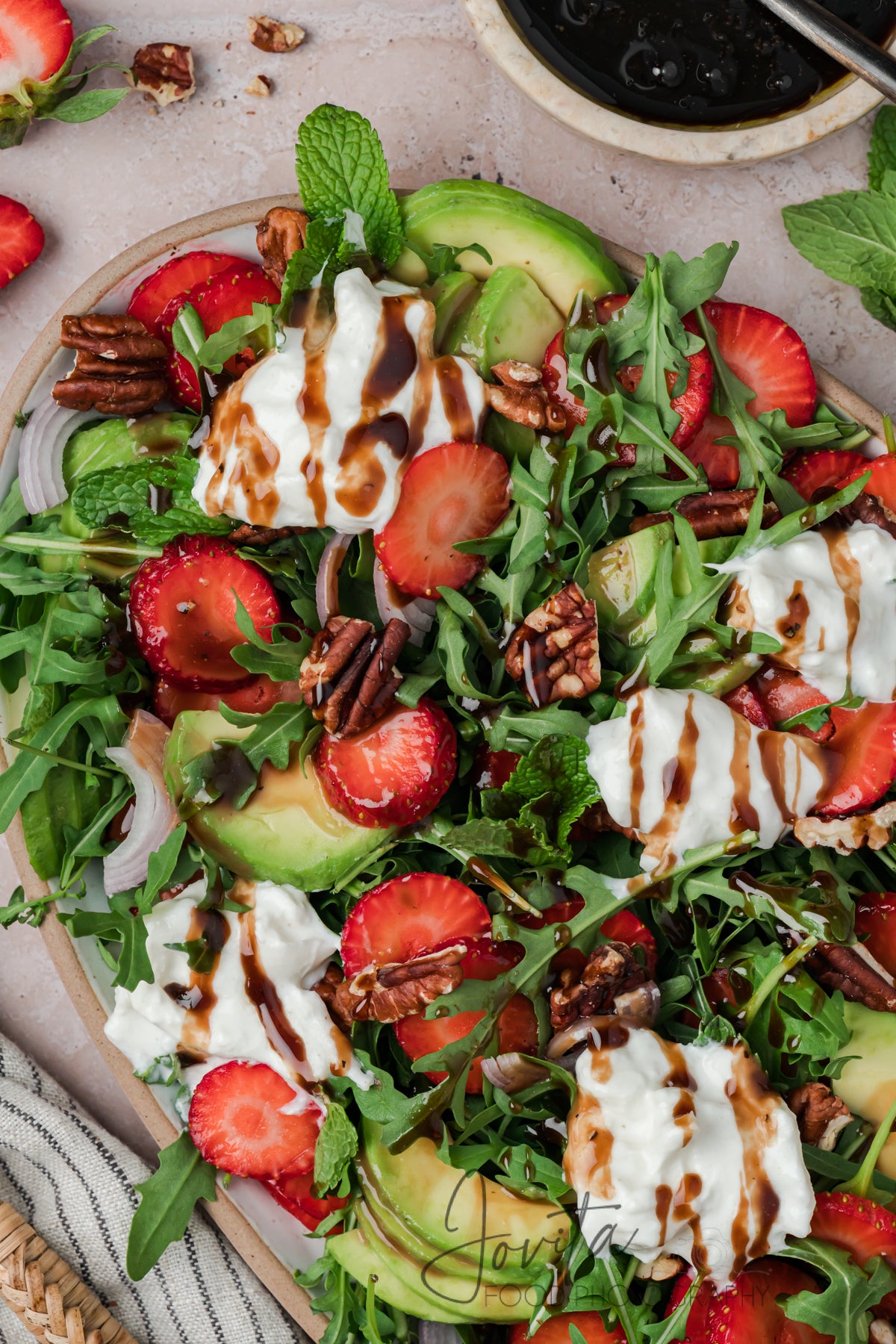 Strawberry Arugula Salad with Burrata