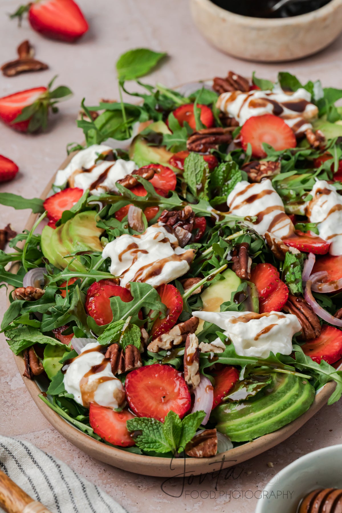 Strawberry Arugula Salad with Burrata