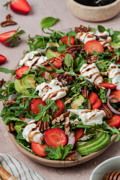 Strawberry Arugula Salad with Burrata