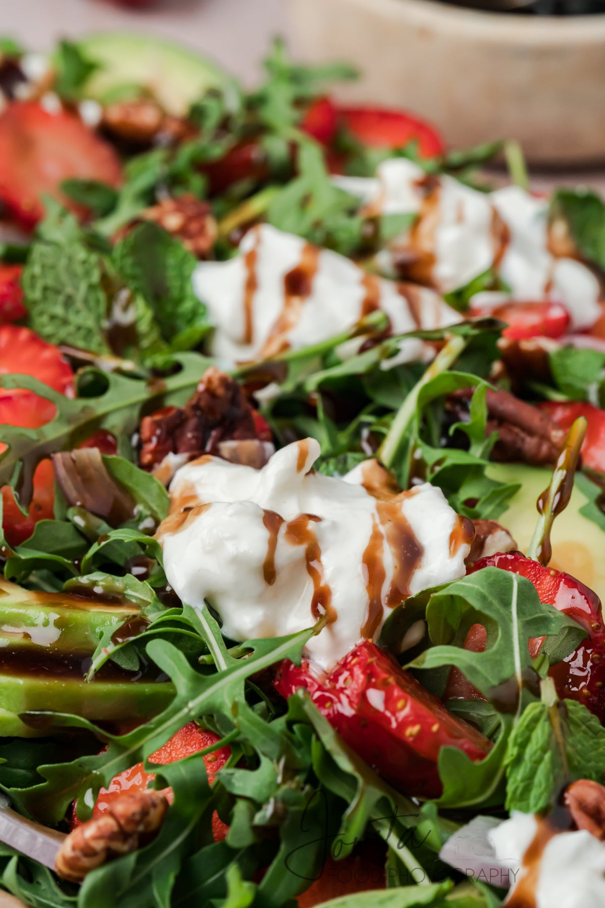 Strawberry Arugula Salad with Burrata