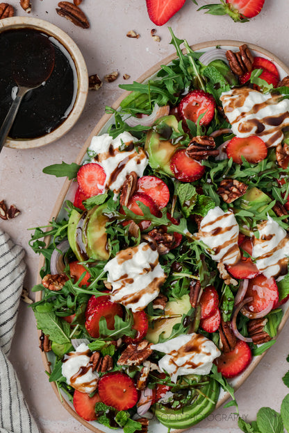 Strawberry Arugula Salad with Burrata