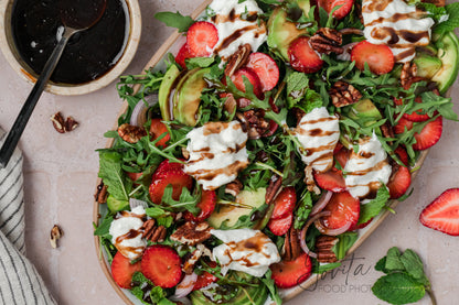Strawberry Arugula Salad with Burrata