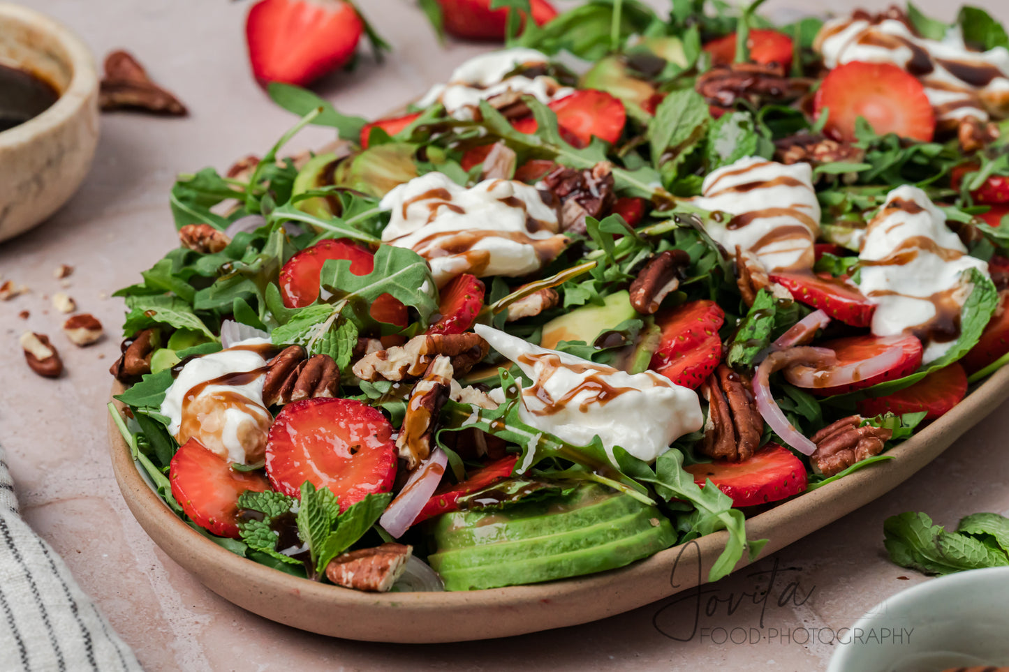 Strawberry Arugula Salad with Burrata
