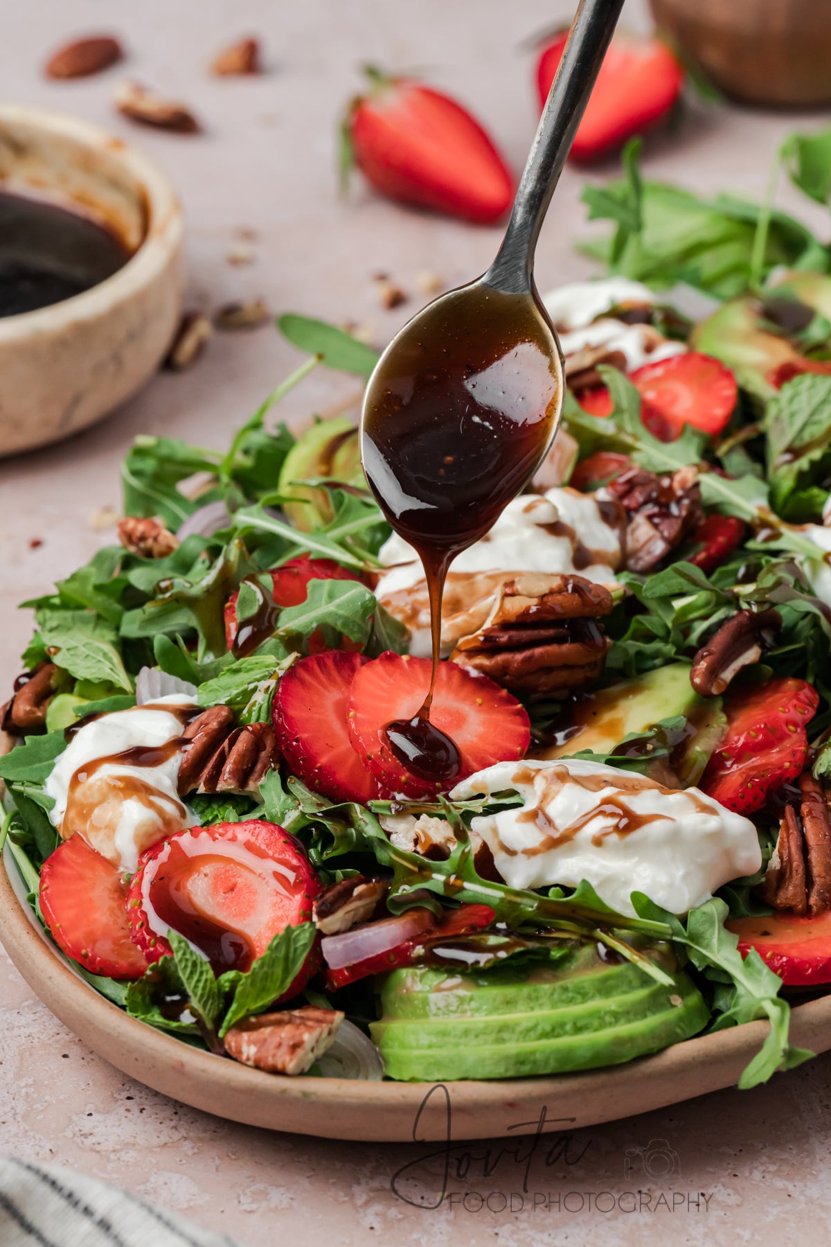 Strawberry Arugula Salad with Burrata
