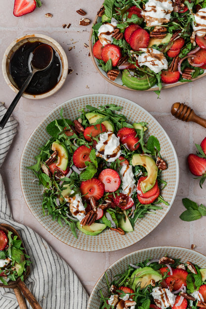 Strawberry Arugula Salad with Burrata