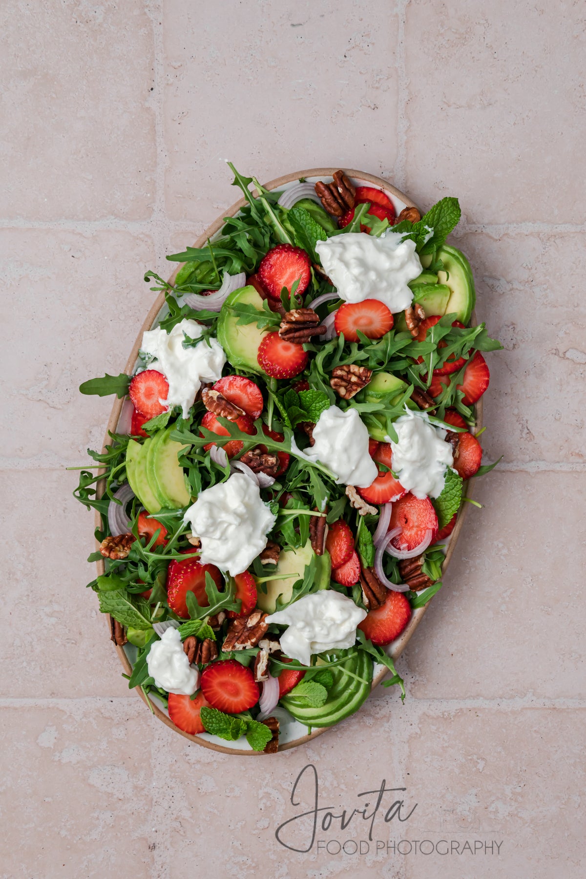 Strawberry Arugula Salad with Burrata