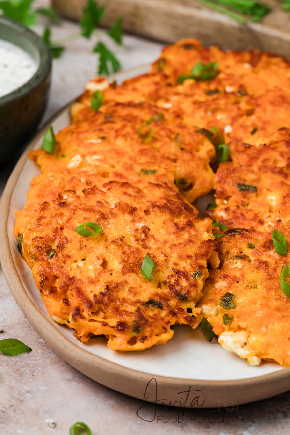 Sweet Potato Fritters with Feta