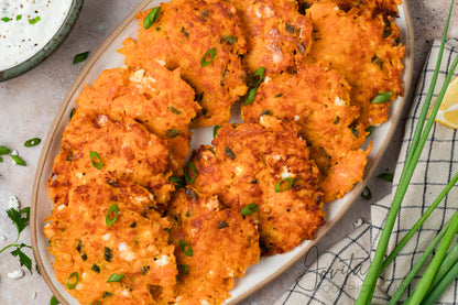 Sweet Potato Fritters with Feta