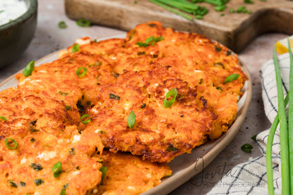 Sweet Potato Fritters with Feta