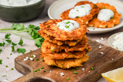 Sweet Potato Fritters with Feta
