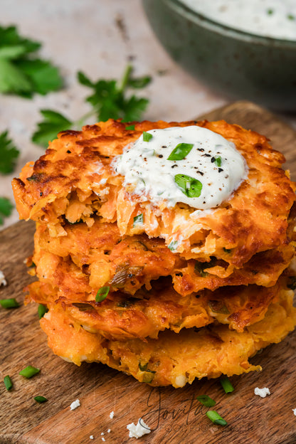 Sweet Potato Fritters with Feta