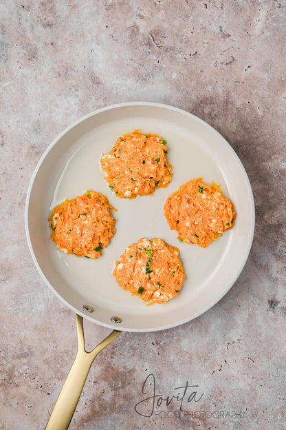 Sweet Potato Fritters with Feta