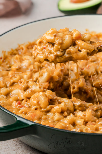 One Pan Taco Mac and Cheese