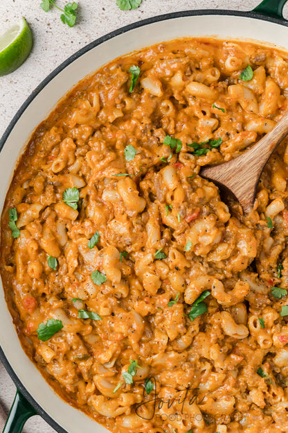One Pan Taco Mac and Cheese
