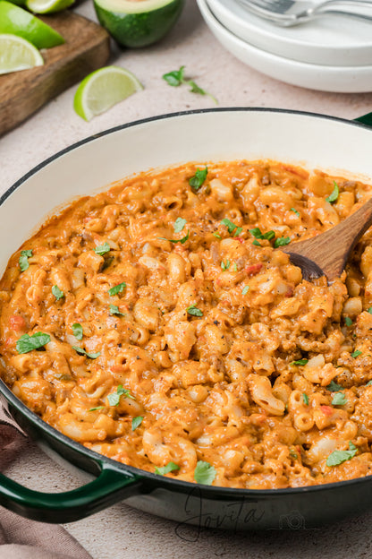 One Pan Taco Mac and Cheese