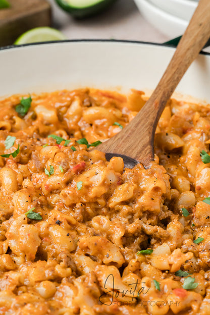 One Pan Taco Mac and Cheese
