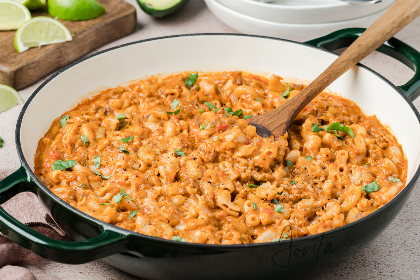 One Pan Taco Mac and Cheese