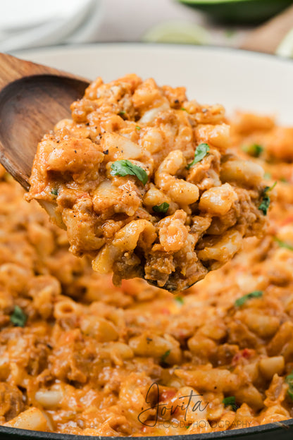One Pan Taco Mac and Cheese