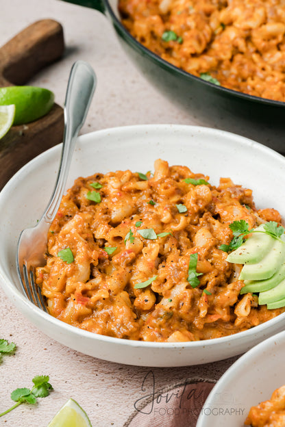 One Pan Taco Mac and Cheese