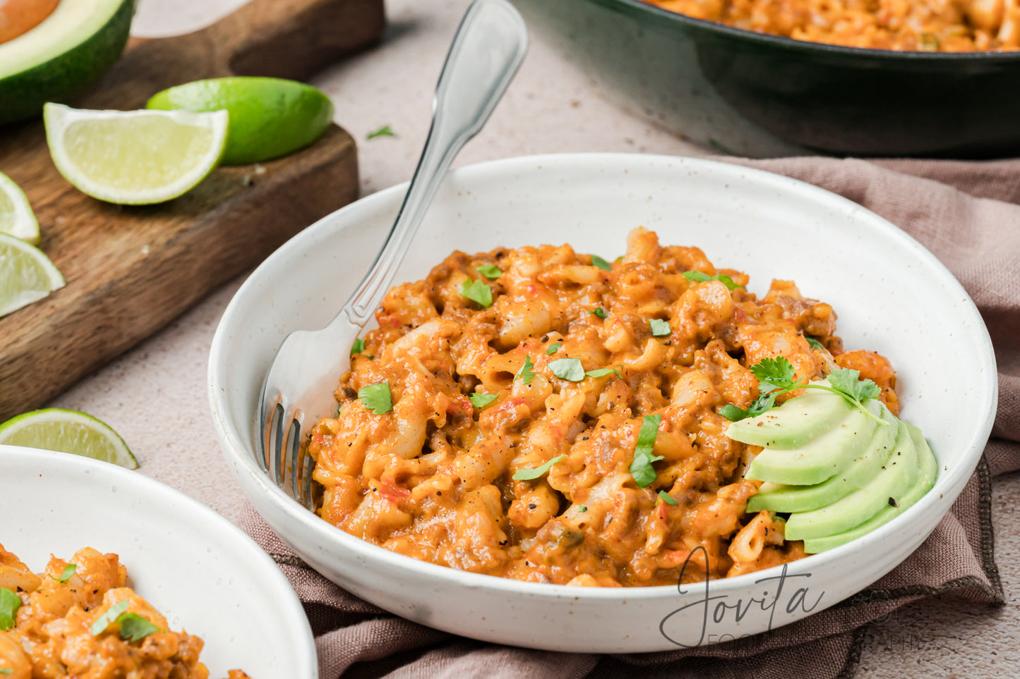 One Pan Taco Mac and Cheese