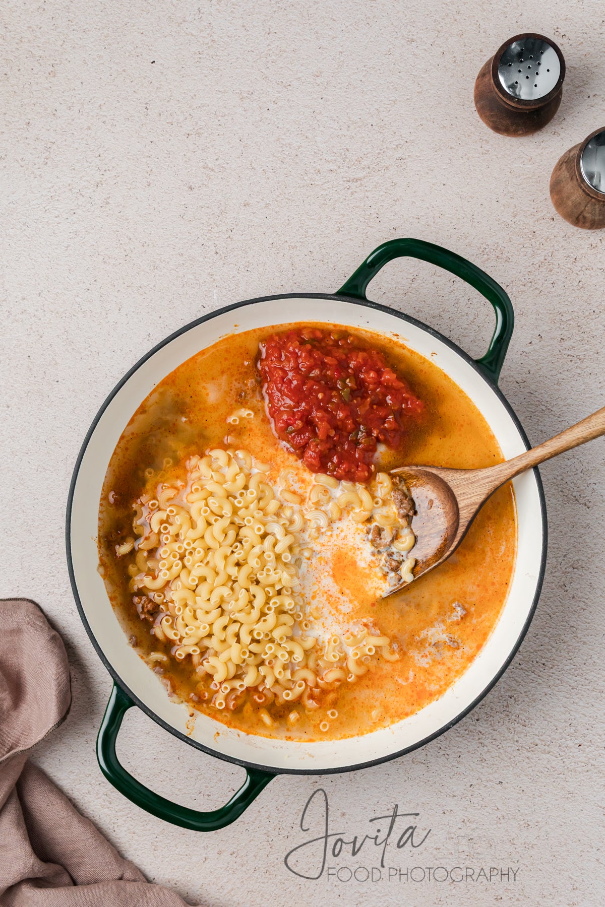 One Pan Taco Mac and Cheese