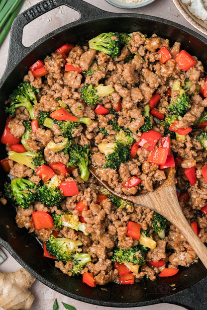 Teriyaki Ground Turkey Rice Bowls