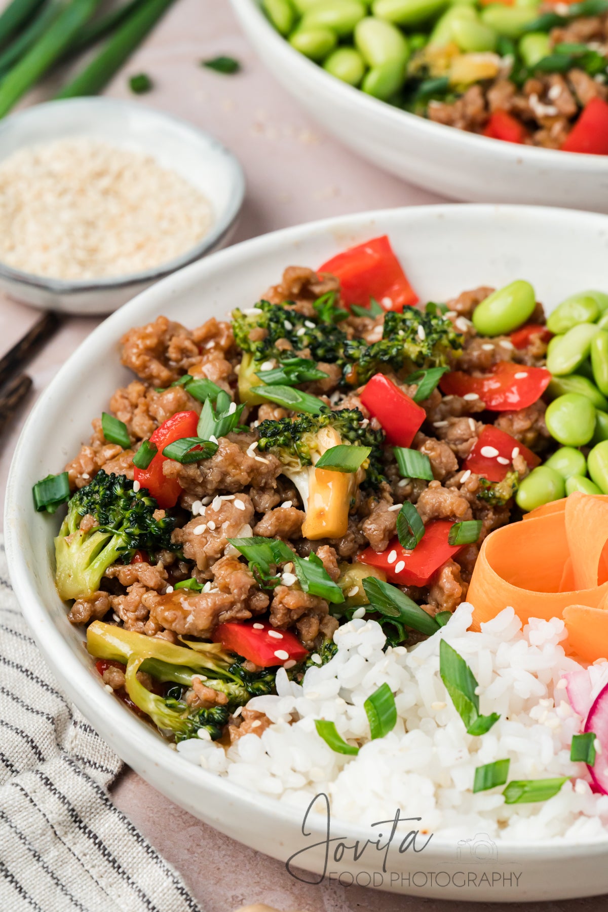 Teriyaki Ground Turkey Rice Bowls