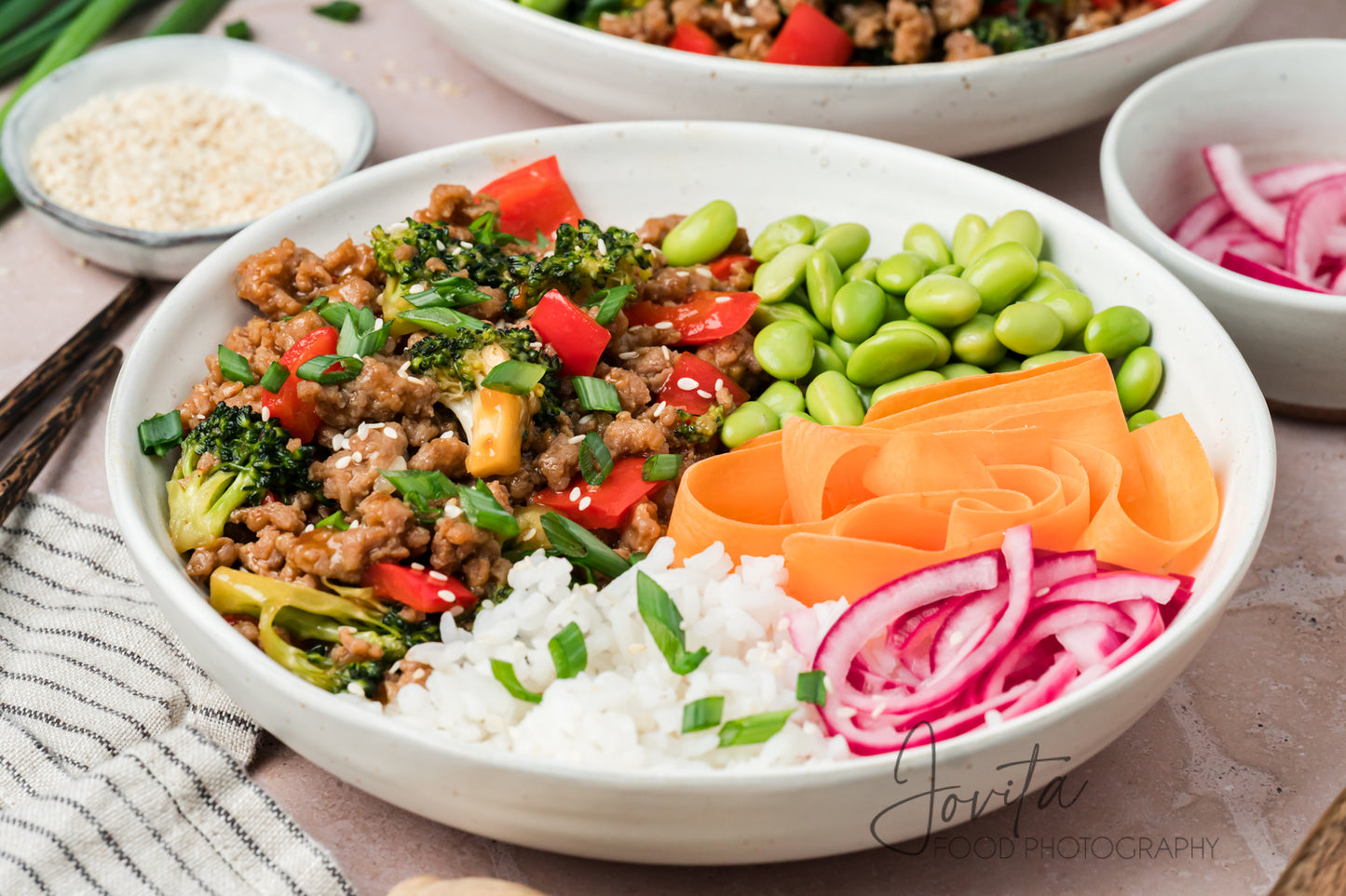 Teriyaki Ground Turkey Rice Bowls