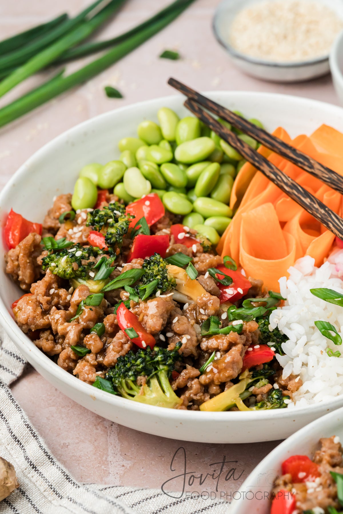 Teriyaki Ground Turkey Rice Bowls