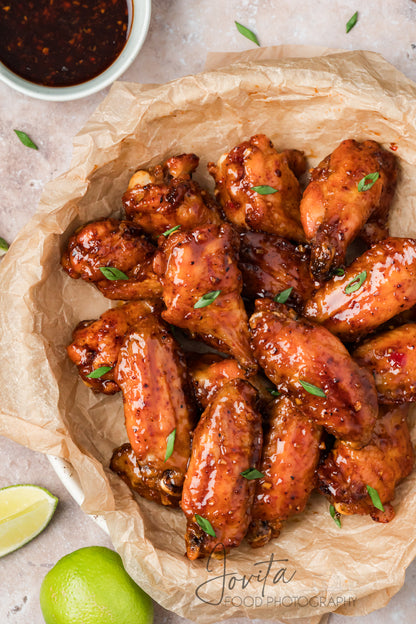 Sticky Thai Chicken Wings