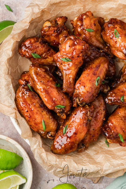 Sticky Thai Chicken Wings