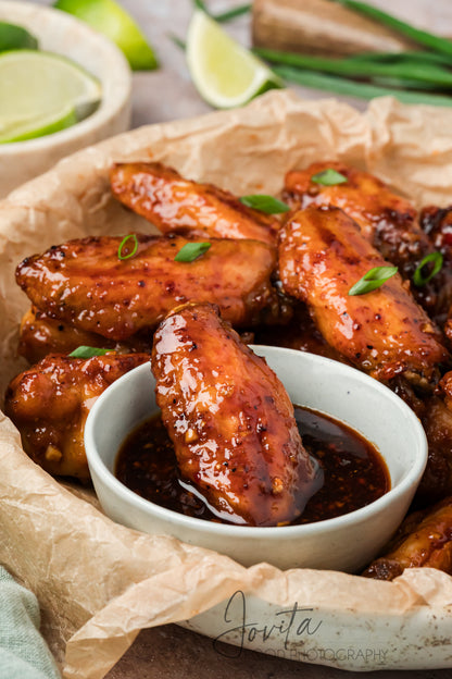 Sticky Thai Chicken Wings