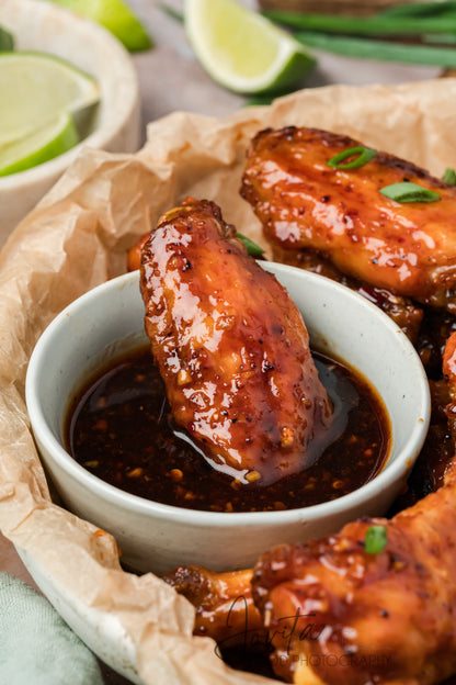 Sticky Thai Chicken Wings