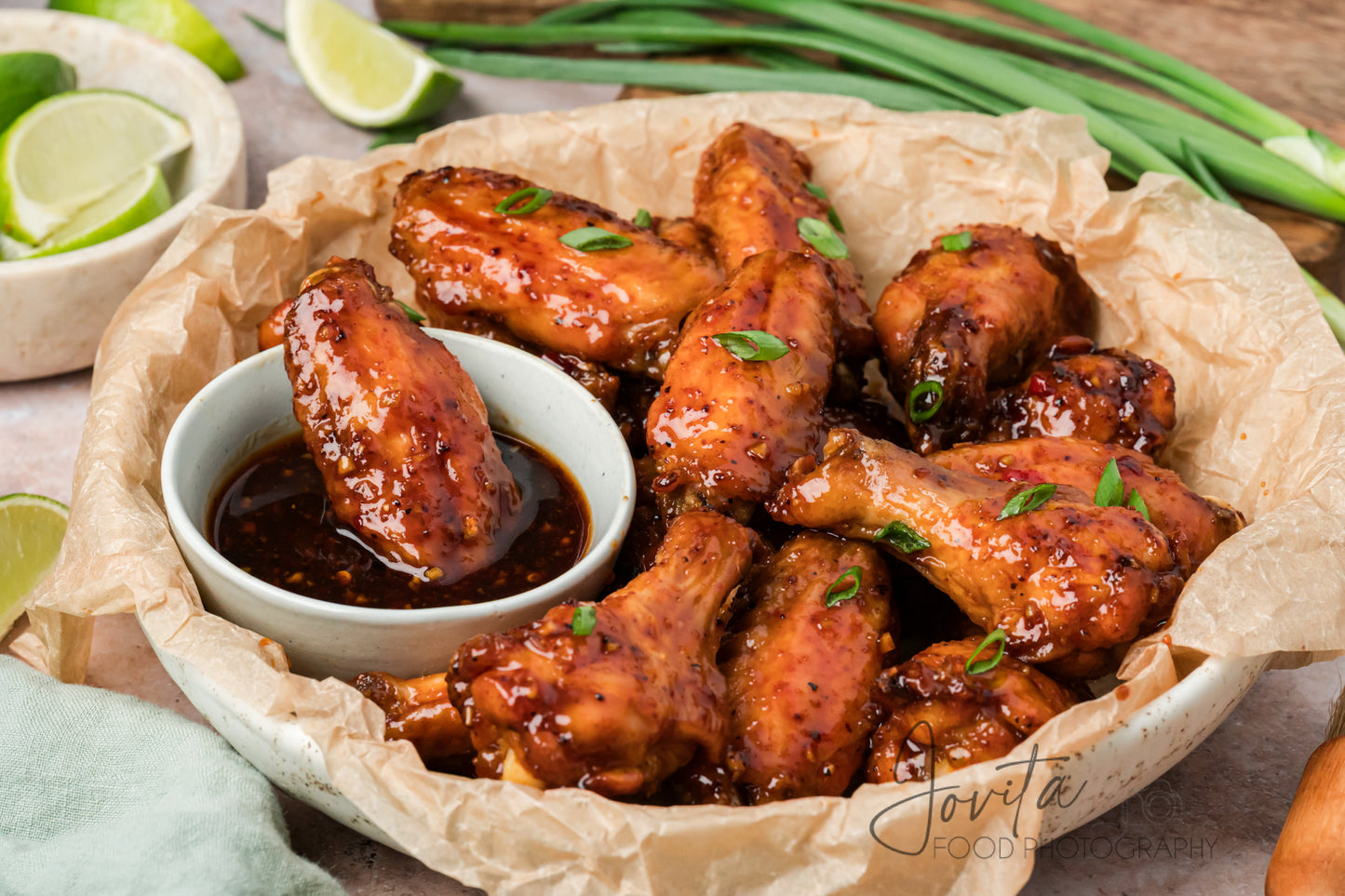 Sticky Thai Chicken Wings